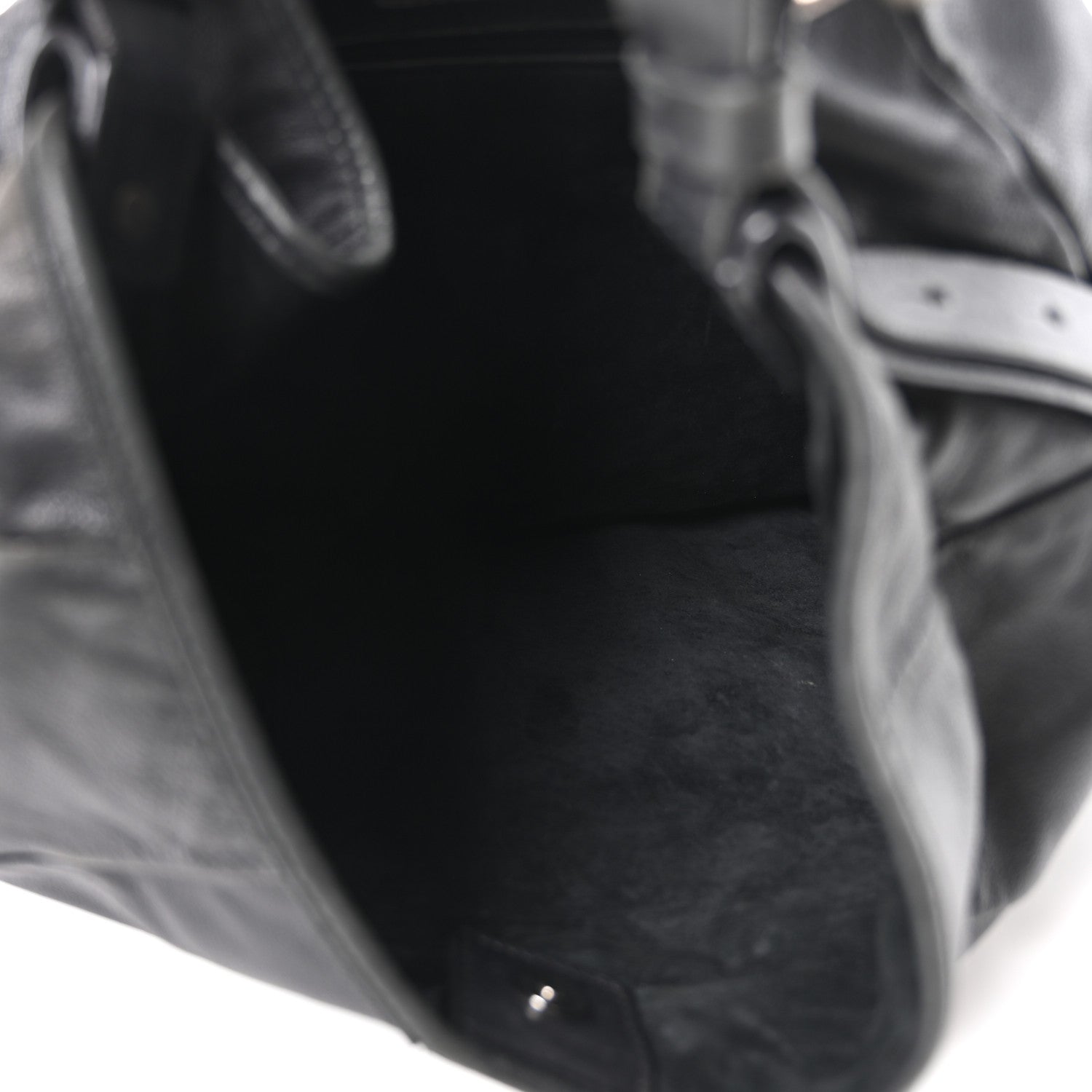 Saint Laurent Buffalo Horn Small Mombasa Hobo Black 4 of 9