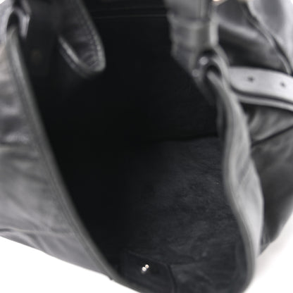 Saint Laurent Buffalo Horn Small Mombasa Hobo Black 4 of 9