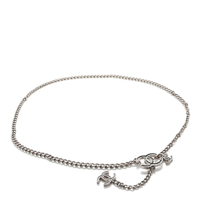 Chanel Enamel CC Ceinture Fantai Adjustable Belt Silver Black 1 of 4