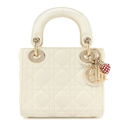 Christian Dior Lambskin Cannage DiorAmour Mini Lady Dior White 1 of 15