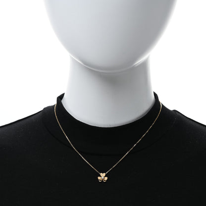 Van Cleef & Arpels 18K Yellow Gold Diamond Mini Frivole Pendant Necklace 2 of 5