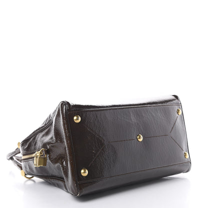 Saint Laurent Patent Medium Majorelle Brown 3 of 16
