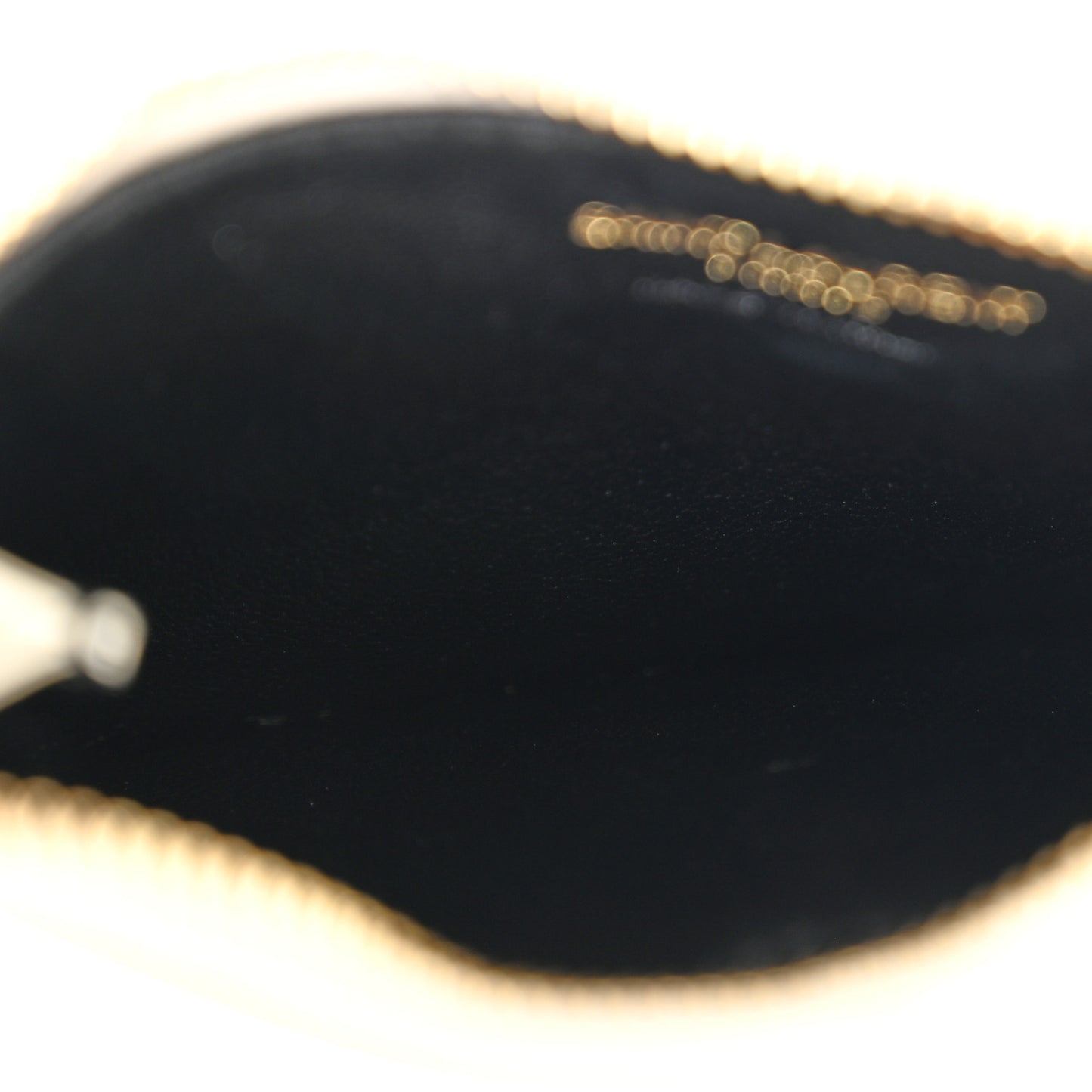 Calfskin Monogram Fragments Zippered Card Case Crema Soft