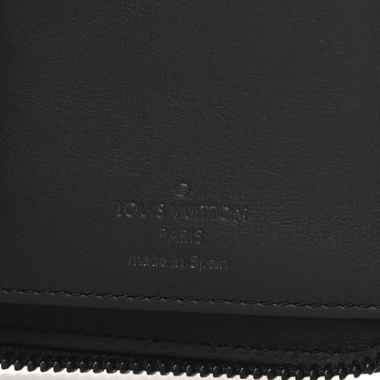Louis Vuitton Calfskin Monogram Shadow Vertical Zippy Wallet Black 6 of 7