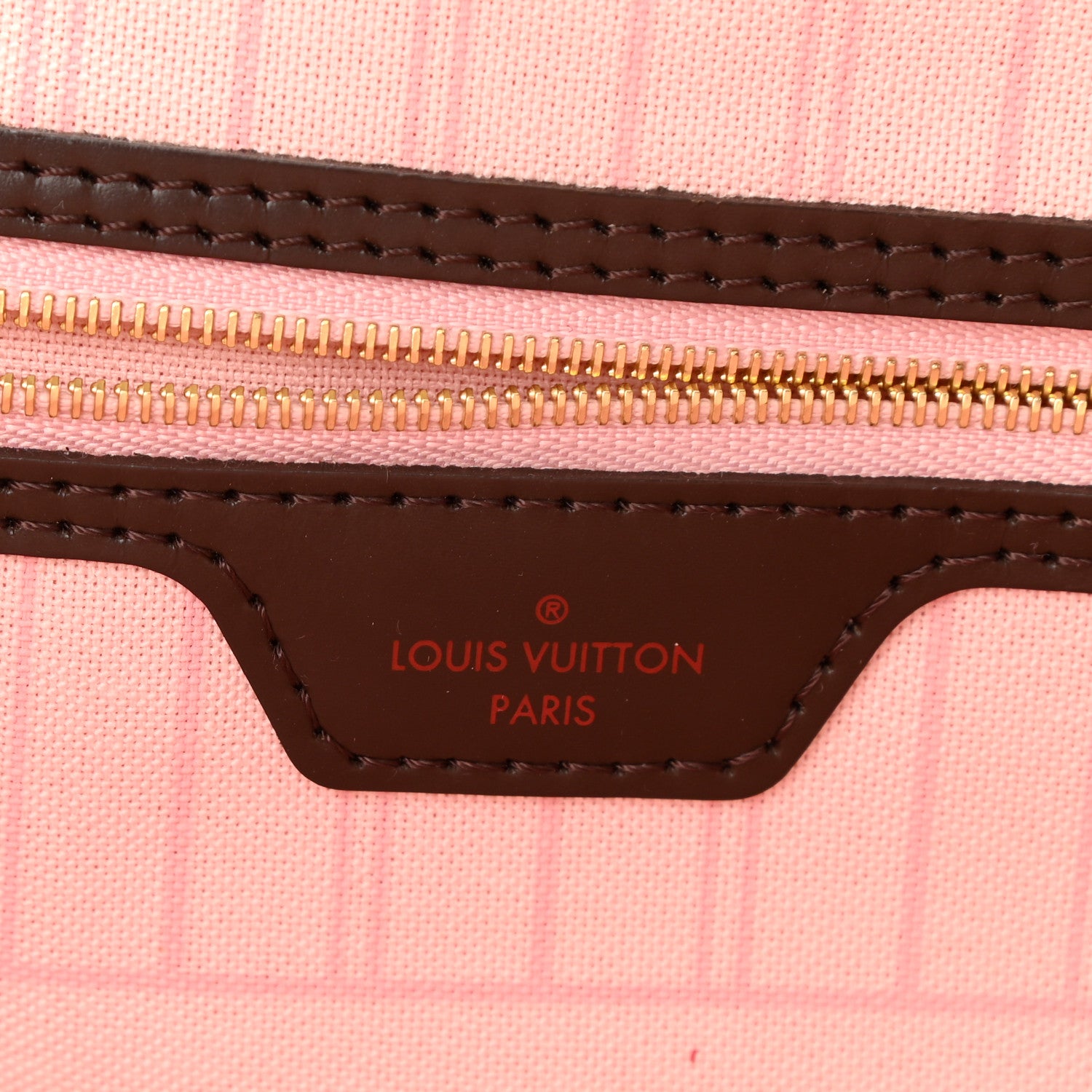 Louis Vuitton Damier Ebene Neo Neverfull MM Rose Ballerine 6 of 9