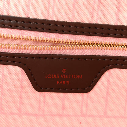 Louis Vuitton Damier Ebene Neo Neverfull MM Rose Ballerine 6 of 9