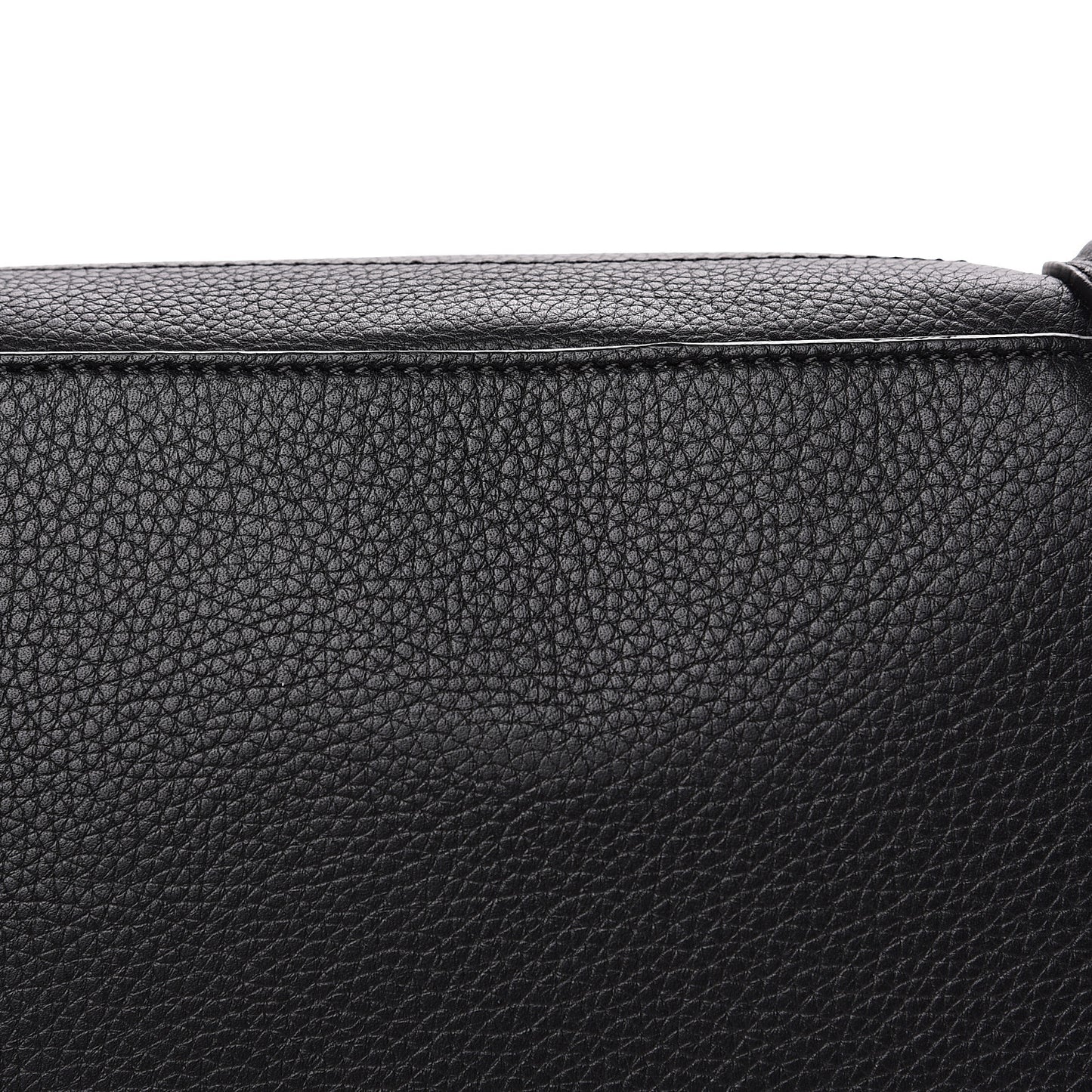 Drummed Calfskin Micro Luggage Black