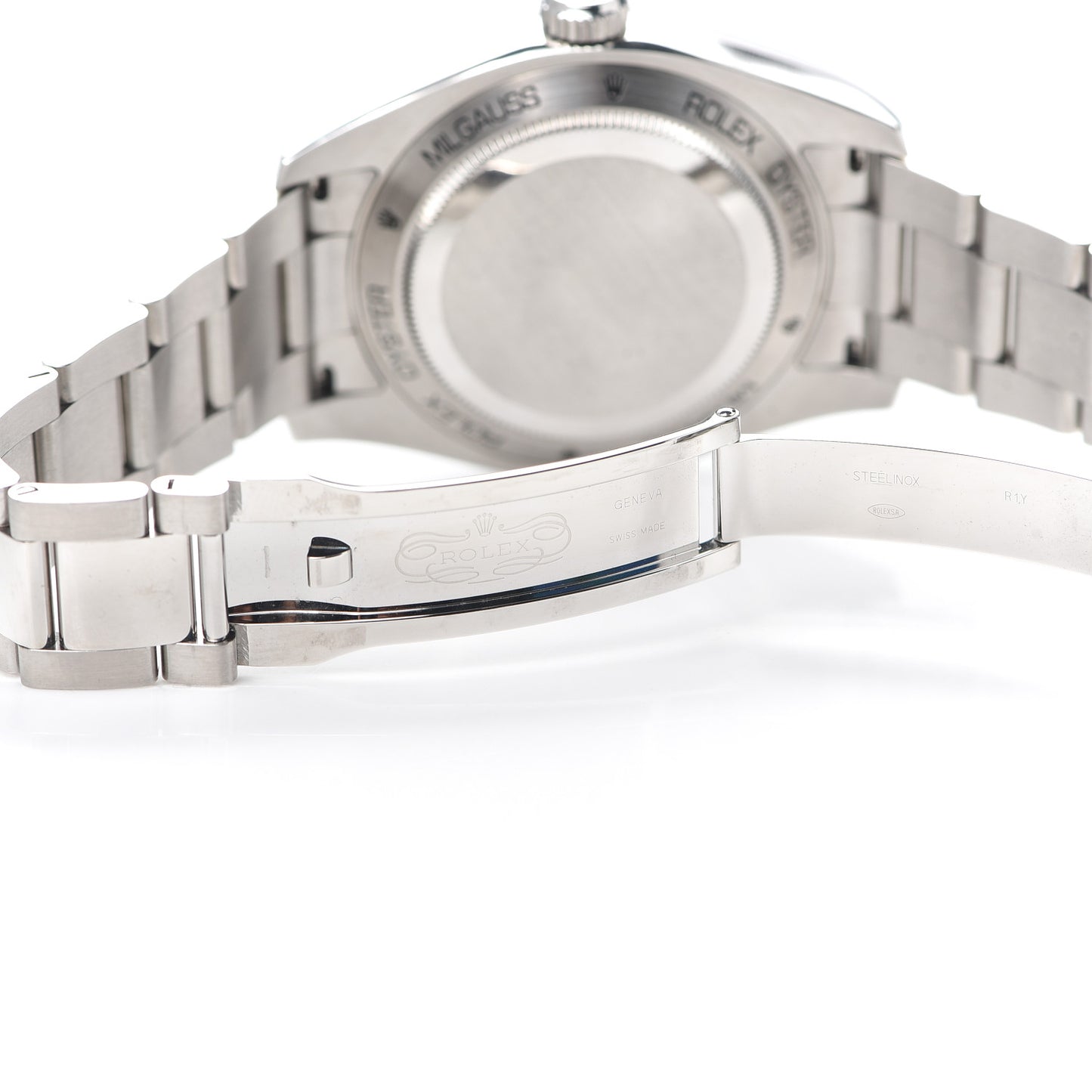 Stainless Steel 40mm Oyster Perpetual Milgauss Watch Black Dial 116400GV