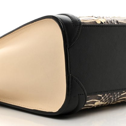 Celine Watersnake Calfskin Nano Tri-Color Luggage Black 9 of 10