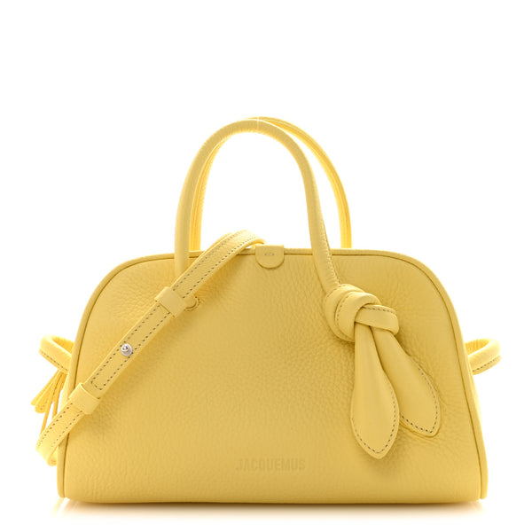 Jacquemus Grained Calfskin Le Petit Turismo Light Yellow 1817807