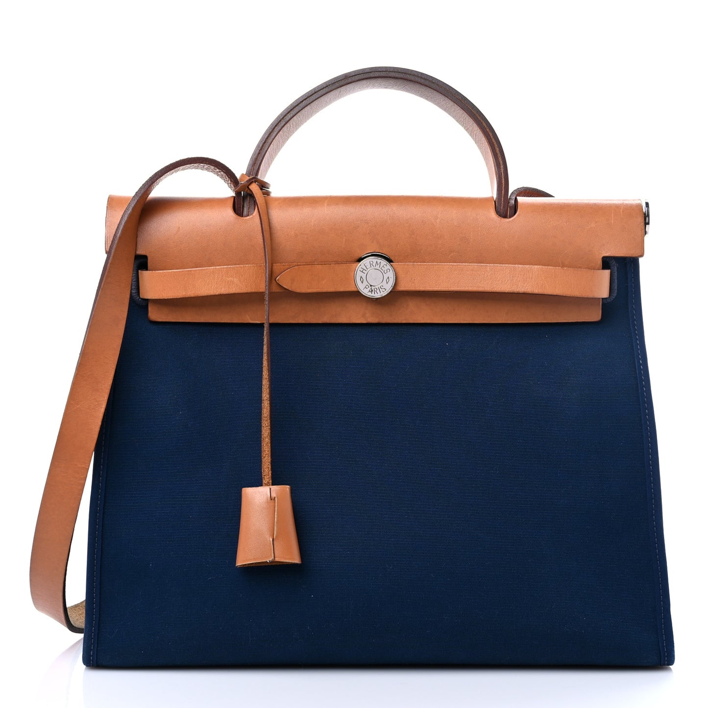 Vache Hunter Toile Herbag Zip 31 PM Bleu De Malte Natural