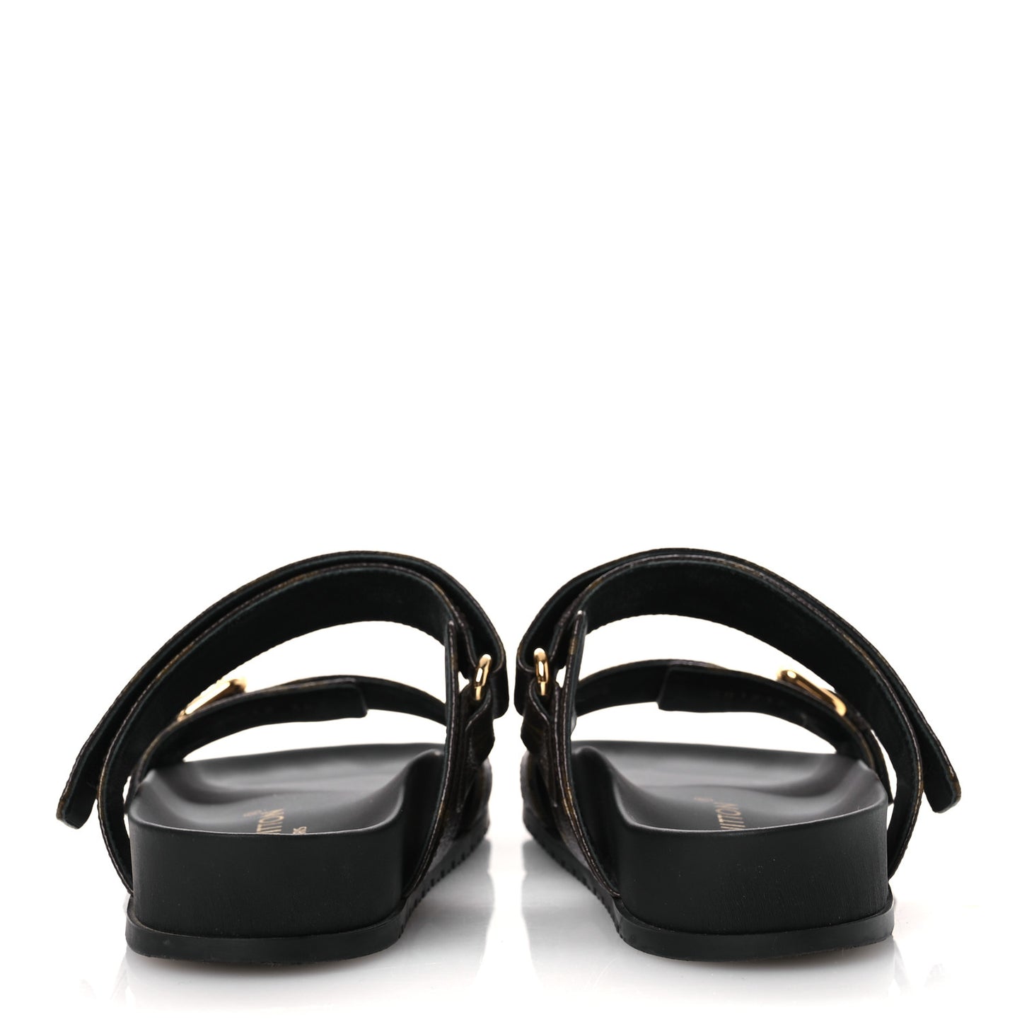 Monogram Bom Dia Mule Sandals 38 Black