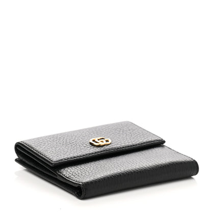 Gucci Dollar Calfskin Double G French Flap Wallet Black 4 of 7