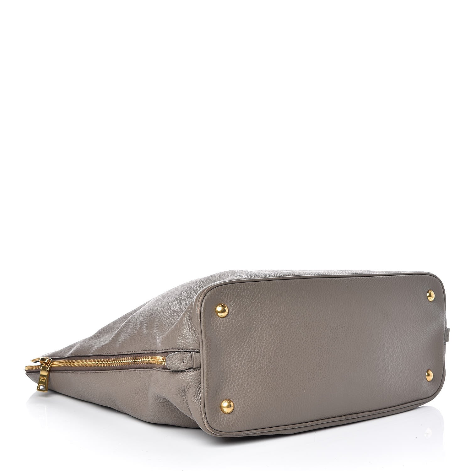 Prada Vitello Daino Side Zip Tote Argilla 5 of 14