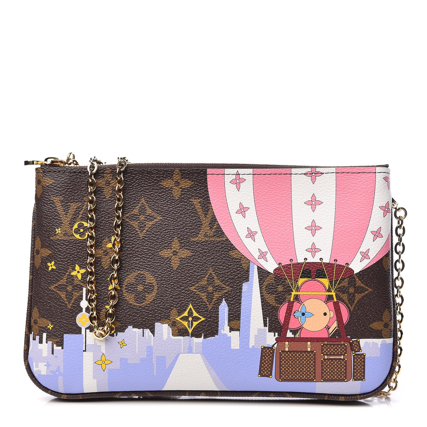 Monogram 2019 Christmas Animation Double Zip Pochette