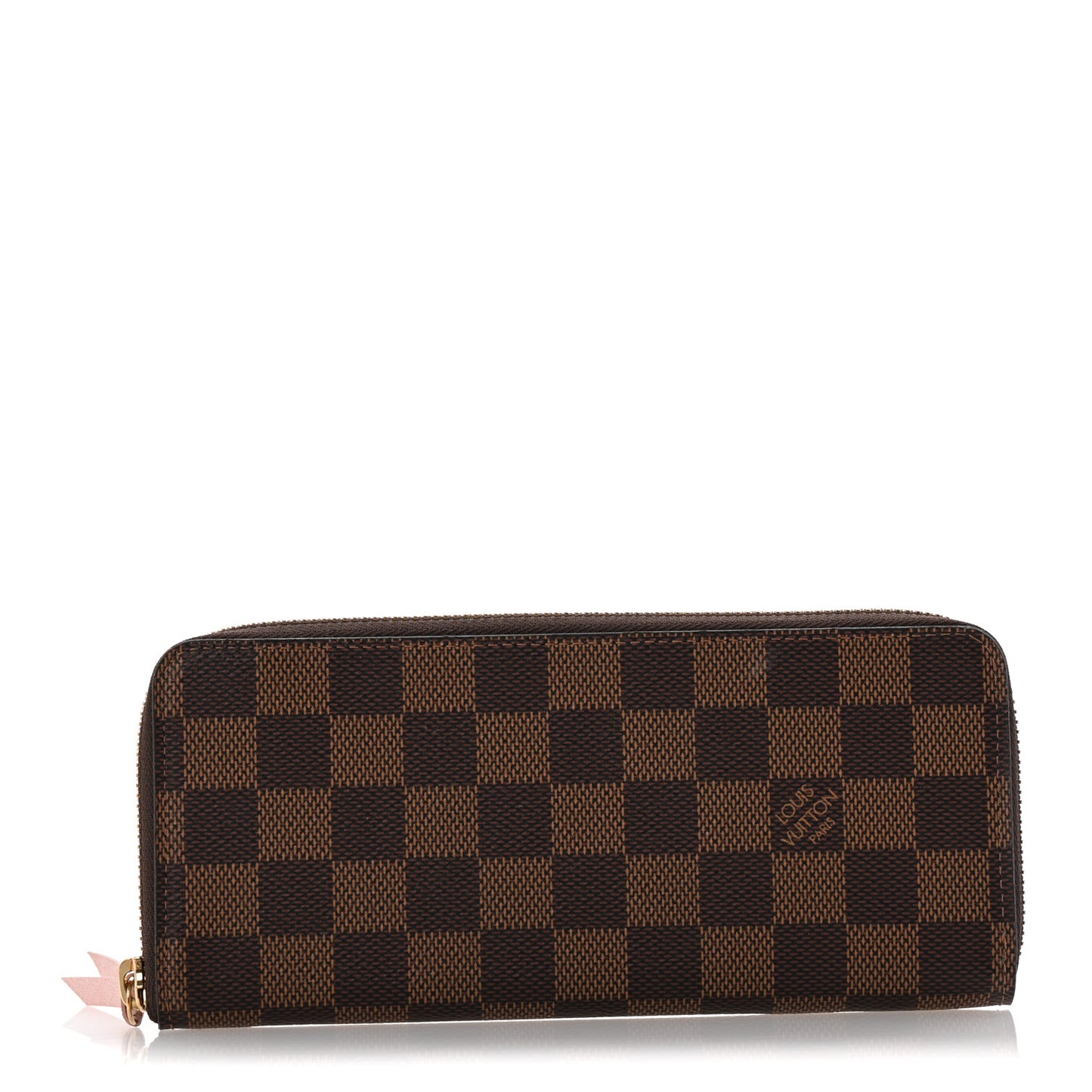 Damier Ebene Clemence Wallet Rose Ballerine