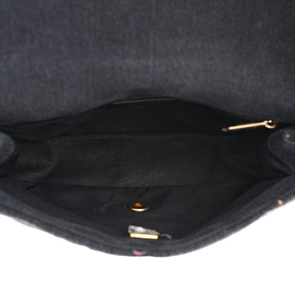 Chanel Denim Quilted Denim Mood Large Flap Black Multicolor 5 of 10