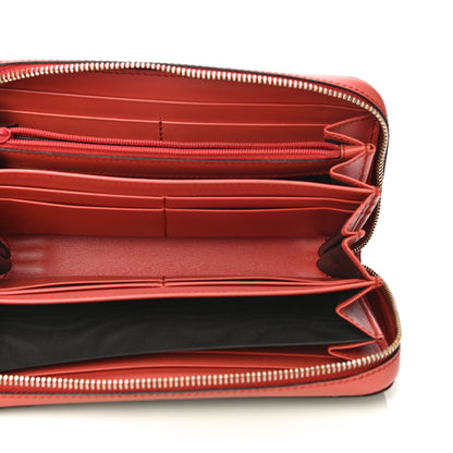 Gucci GG Supreme Monogram Zip Around Wallet Coral 4 of 10