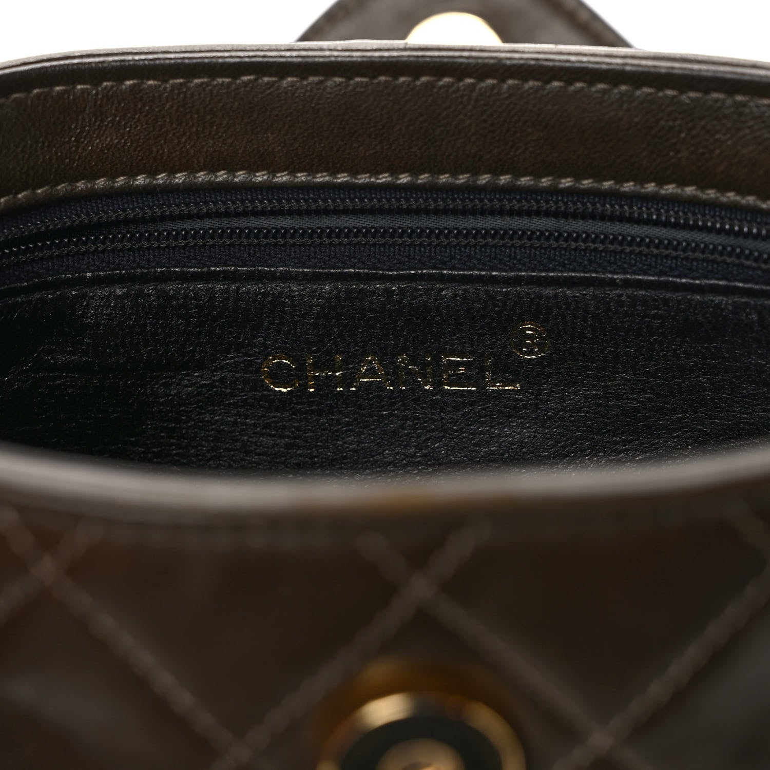 Chanel Lambskin Quilted Tassel Shoulder Bag Dark Brown 6 of 9