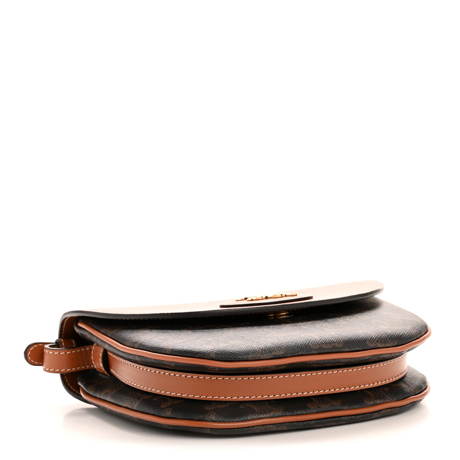 Celine Calfskin Triomphe Besace Tan 4 of 13