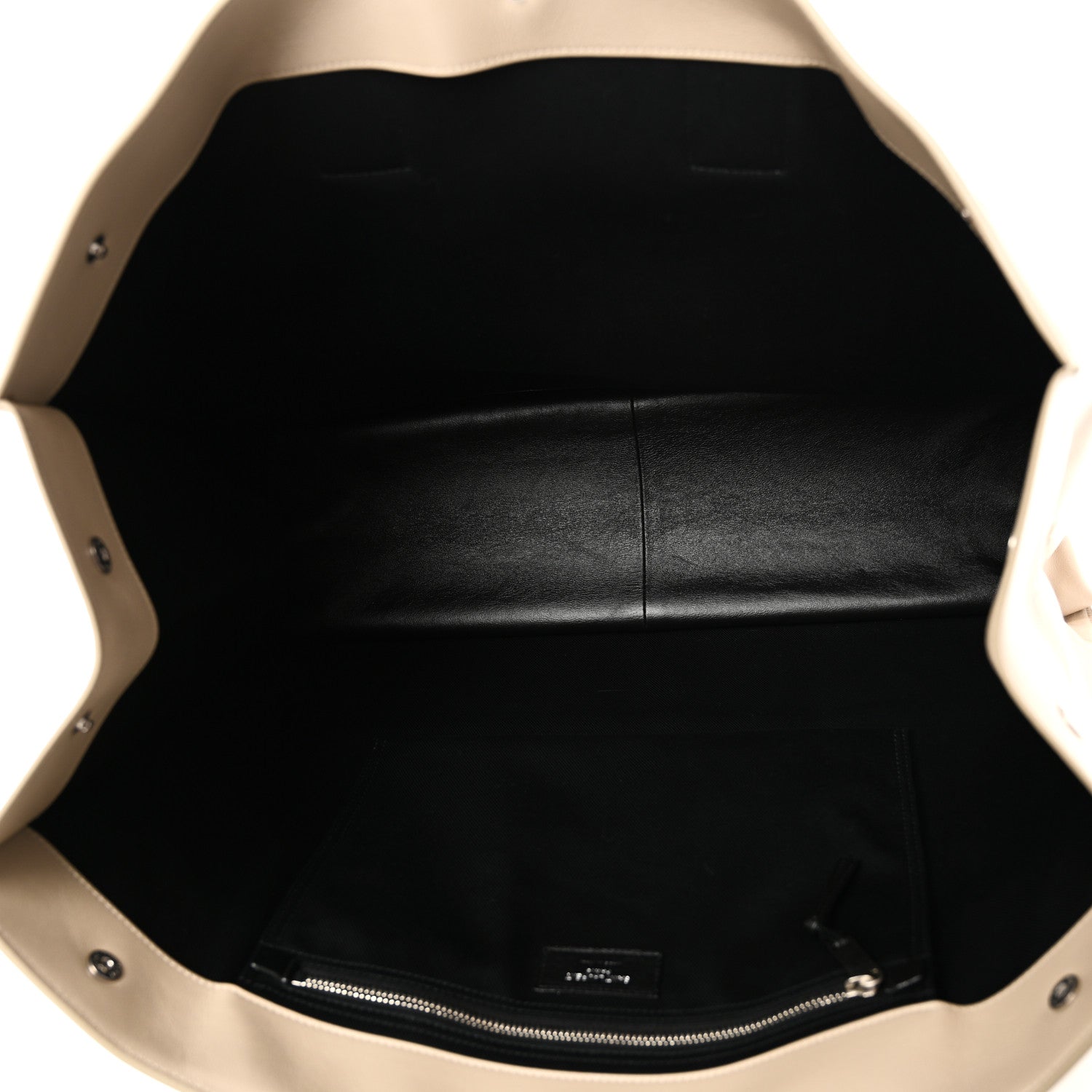 Saint Laurent Vitello Large Rive Gauche Tote Sea Salt 5 of 10