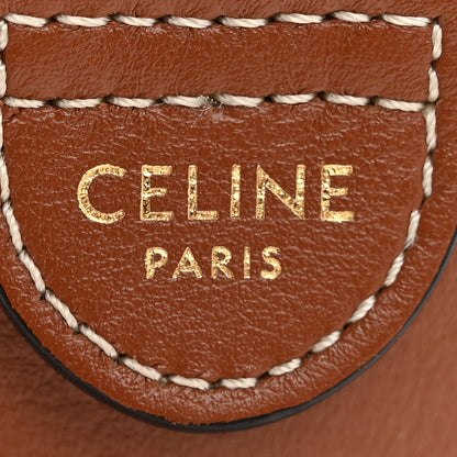 Celine Smooth Calfskin Triomphe Small Boston Bag Tan 15 of 40