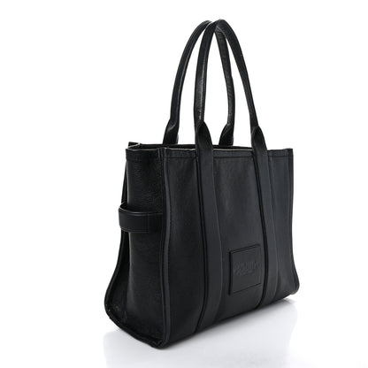 Marc Jacobs Grained Calfskin Large The Tote Bag Black 3 of 11