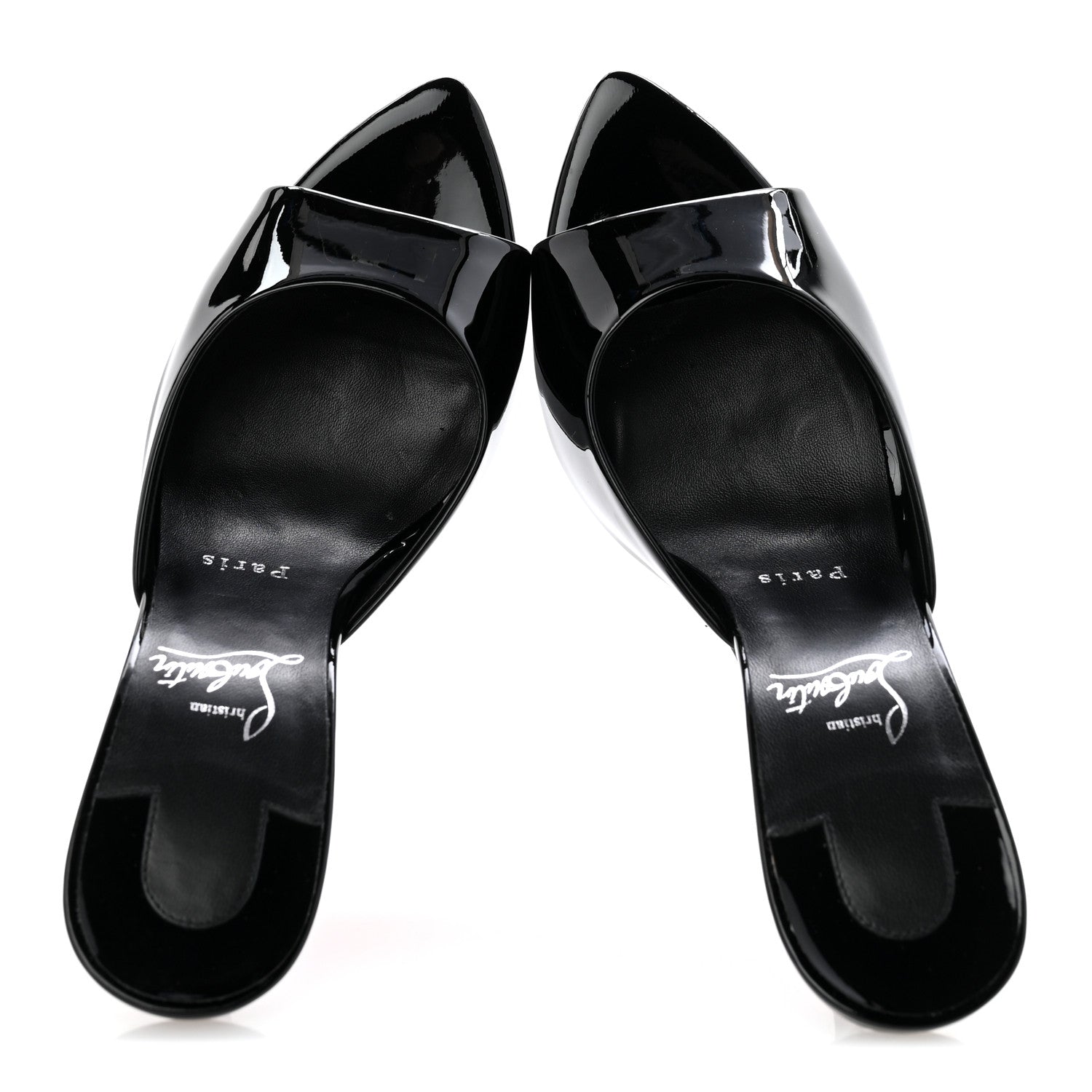 Christian Louboutin Patent Miss Z 100 Mule 38.5 Black 2 of 10