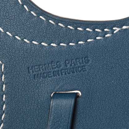 Hermes Swift Paddock Selle Horse Saddle Bag Charm Bleu Atoll 3 of 4