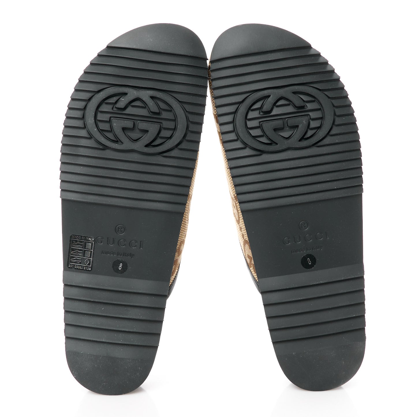 Monogram Maxi GG Mens Sandals 8 Camel