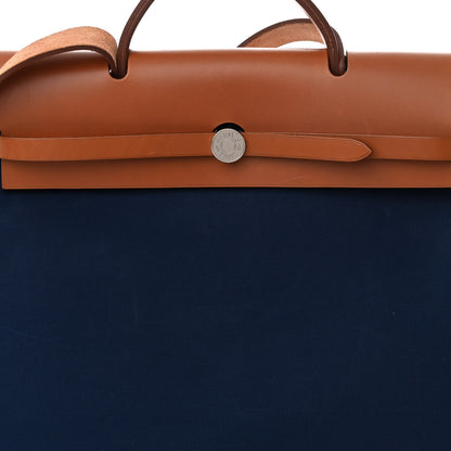 Hermes Toile Vache Hunter Herbag Zip 39 MM Bleu Marine 9 of 15