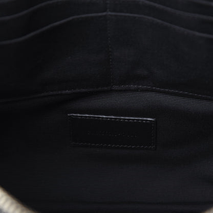Saint Laurent Calfskin Matelasse Monogram Cassandre Tablet Pouch Black 9 of 10