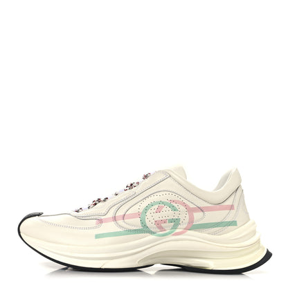 Gucci Ultralight Plutone Calfskin Womens Gucci Run Sneakers 40 Great White 1 of 9
