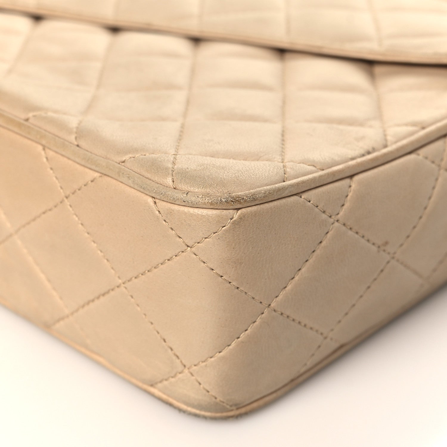 Chanel Lambskin Quilted Tassel Flap Camera Case Beige 9 of 15