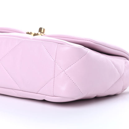 Chanel Lambskin Quilted Medium Chanel 19 Flap Light Pink 9 of 10