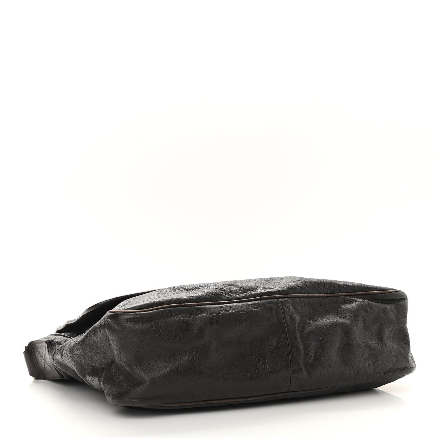 Guccissima Medium Flap Messenger Bag Chocolate