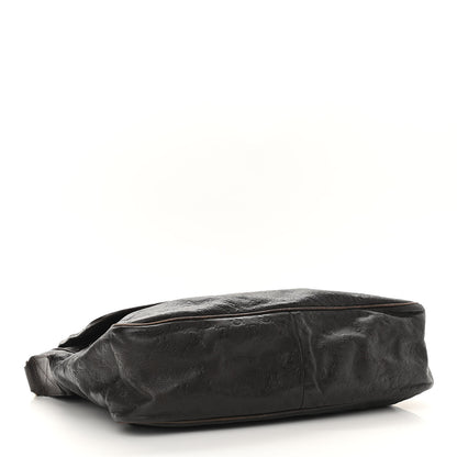 Gucci Guccissima Medium Flap Messenger Bag Chocolate 4 of 11