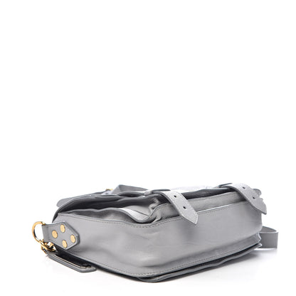 Proenza Schouler Lambskin PS1 Mini Pouch Messenger Concrete Grey 4 of 16
