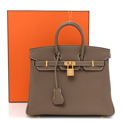 Hermes Togo Birkin 25 Etoupe 9 of 9