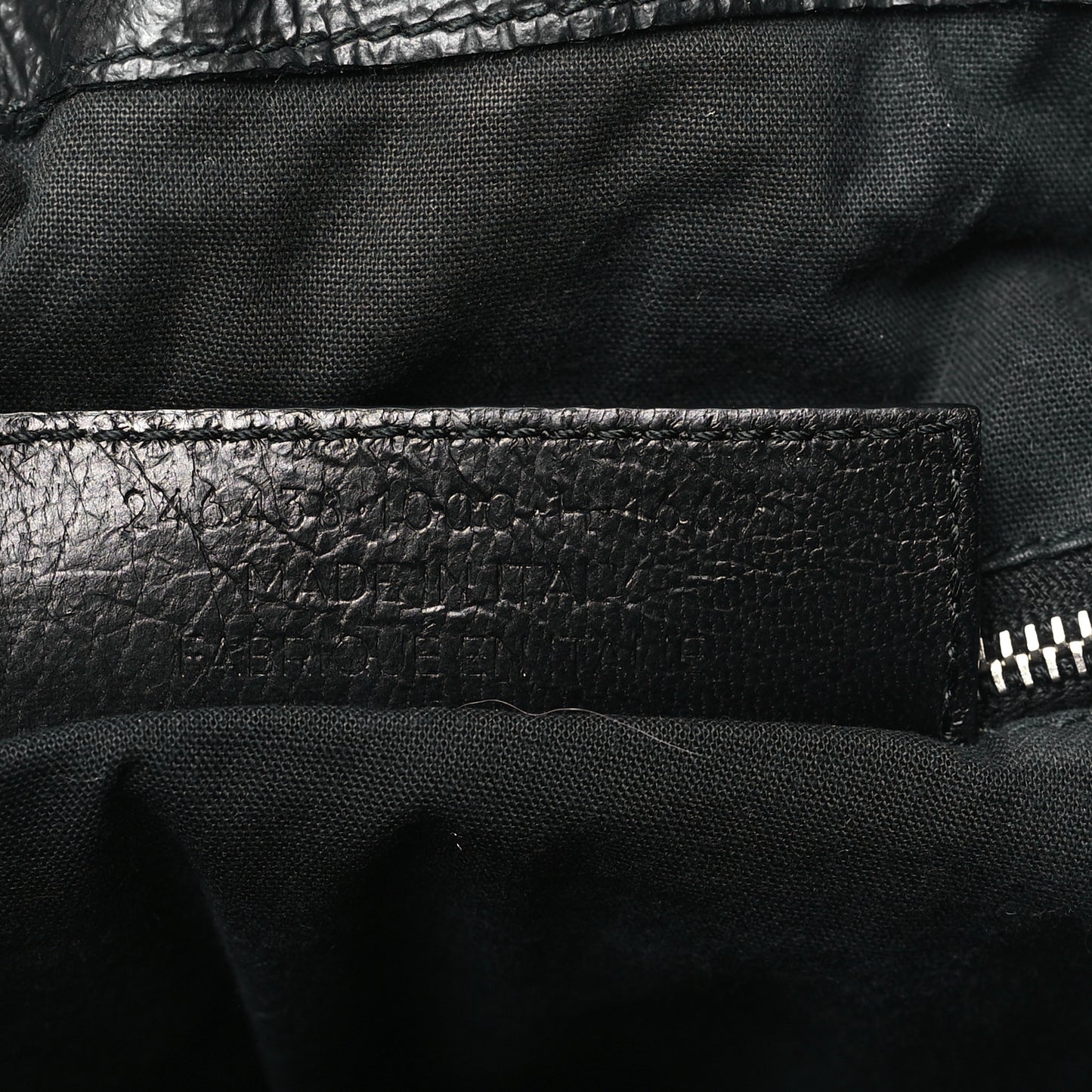 Matte Goatskin Rubber Covered Classic Hardware Mini Pompon Black