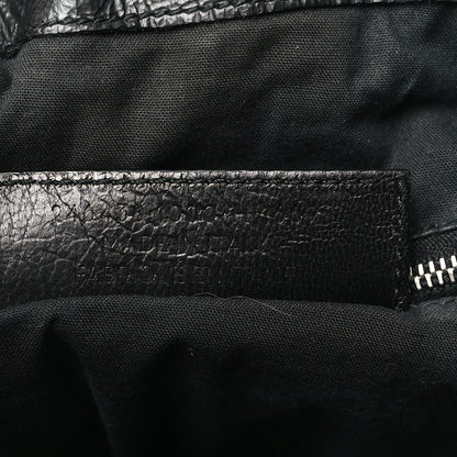 Balenciaga Matte Goatskin Rubber Covered Classic Hardware Mini Pompon Black 8 of 12