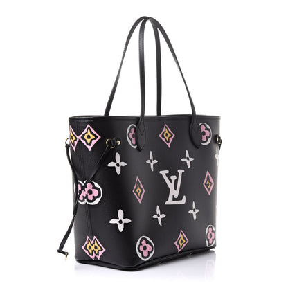 Louis Vuitton Monogram Giant Wild At Heart Neverfull MM Black 3 of 9