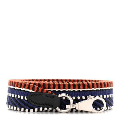 Hermes Toile Swift 25mm Sangle Cavale Shoulder Strap Terre Battue Bleu Indigo Black 1 of 5