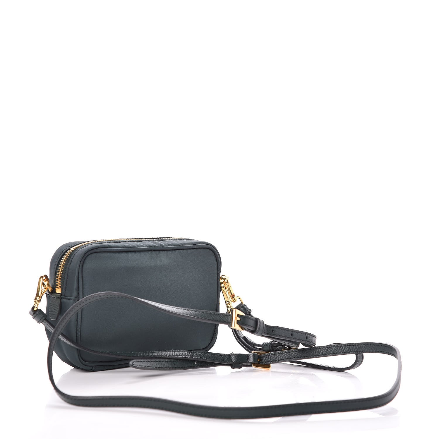Prada Tessuto Nylon Convertible Crossbody Wristlet Petrolio 4 of 10