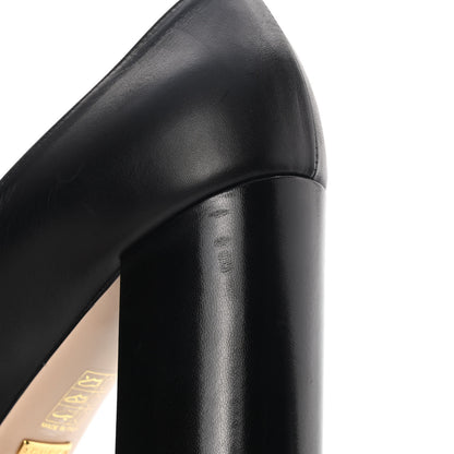 Gucci Malaga Kid GG Marmont Fringe Platform High Heel Loafer Pumps 38 Black 11 of 13