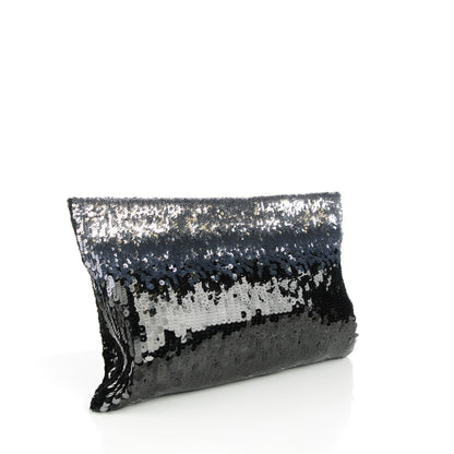 Prada Sequin Ombre Pochette Clutch Acciaio 3 of 7
