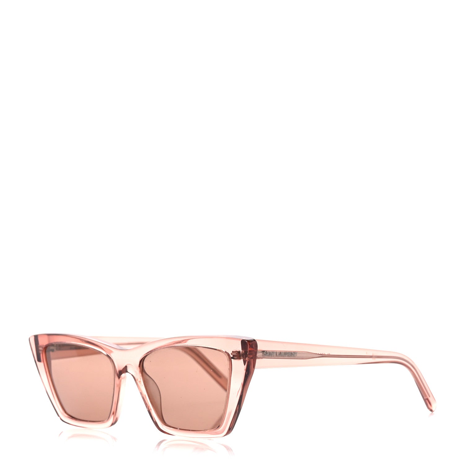 Saint Laurent Acetate Mica Cat Eye Sunglasses SL 276 Pink 1 of 8