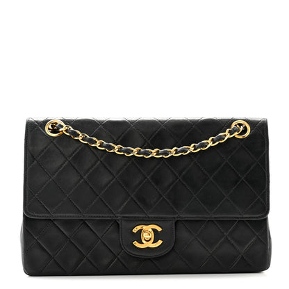 Chanel Lambskin Quilted Medium Double Flap Black 1 of 13