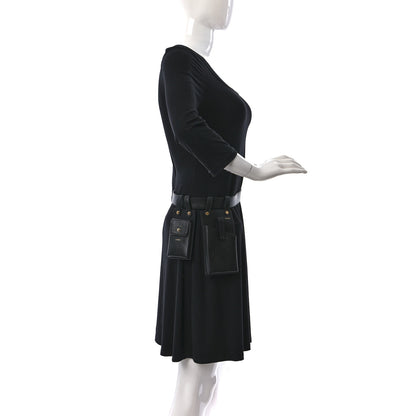 Fendi Vitello Glacier Utility Belt Pouch Black 4 of 8