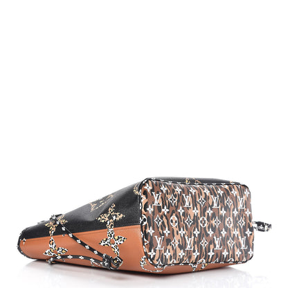 Louis Vuitton Monogram Giant Jungle Neverfull MM Black 4 of 10